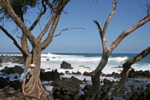 Surf off Ke'anae Peninsula