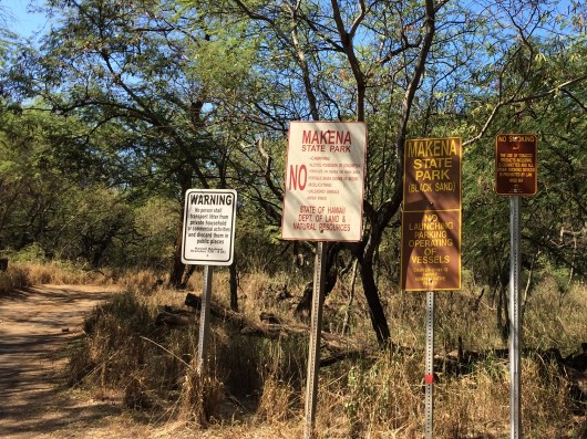 Entry to Black Sands Beach